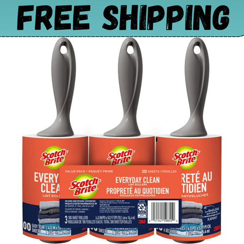 Scotch brite lint - roller, 3