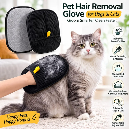 Pet hair remover reusable - reusable, lint