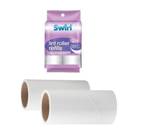 Swirl lint roller refill - lint,