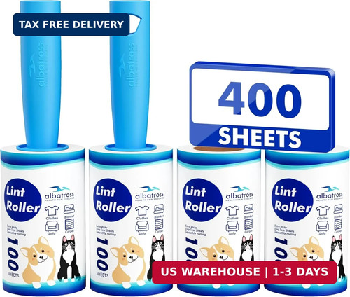 400 sheets lint rollers - rollers, for