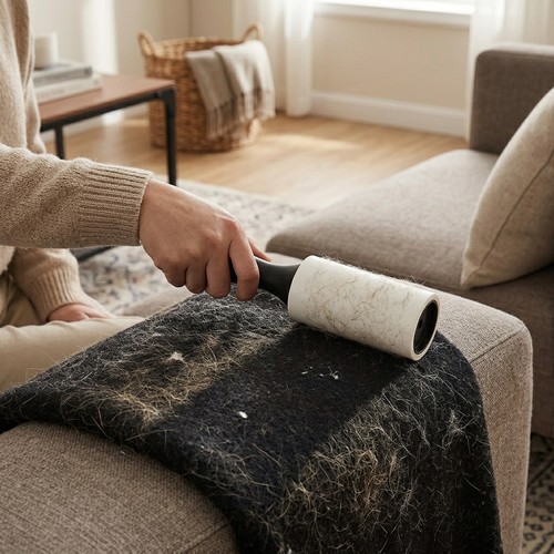 Lint roller set with handle - roller,