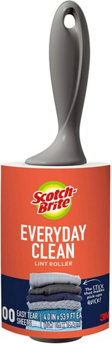 Lint roller works great on - lint,